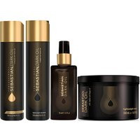 Sebastian Professional Dark Oil Shampoo, Conditioner, Mask and Styling Oil Regime Bundle | Look Fantastic (CN)