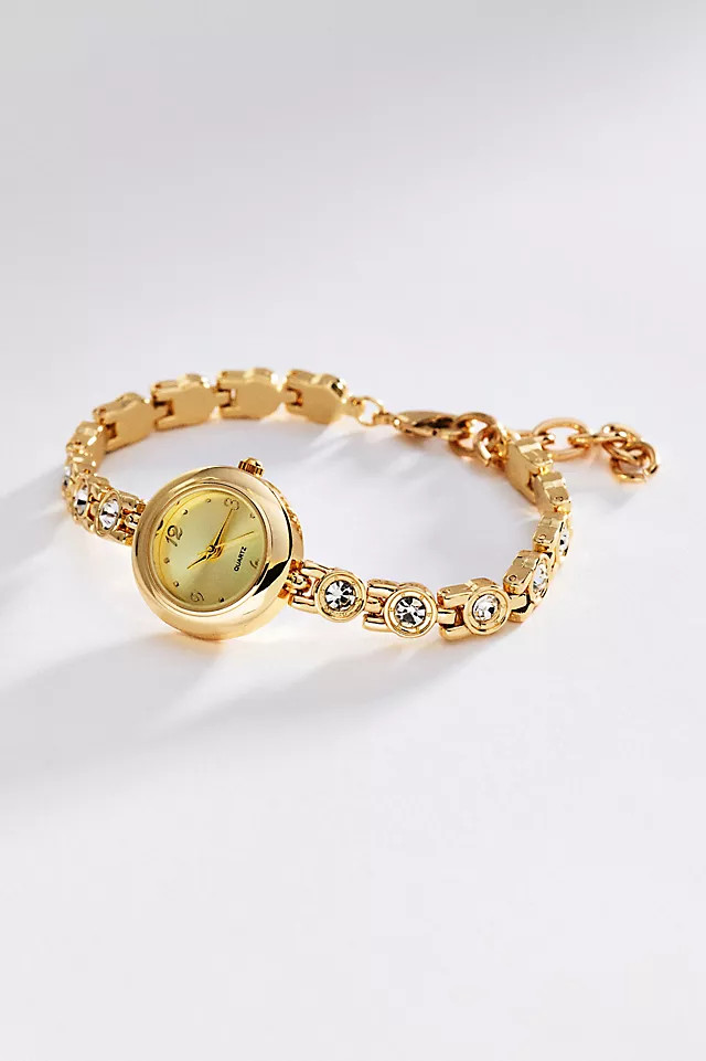 By Anthropologie Round Pavé Bracelet Watch | Anthropologie (US)