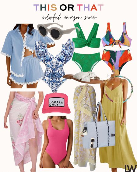 this or that amazon finds… colorful summer swim finds ☀️🧡

#LTKSeasonal #LTKStyleTip #LTKFindsUnder50