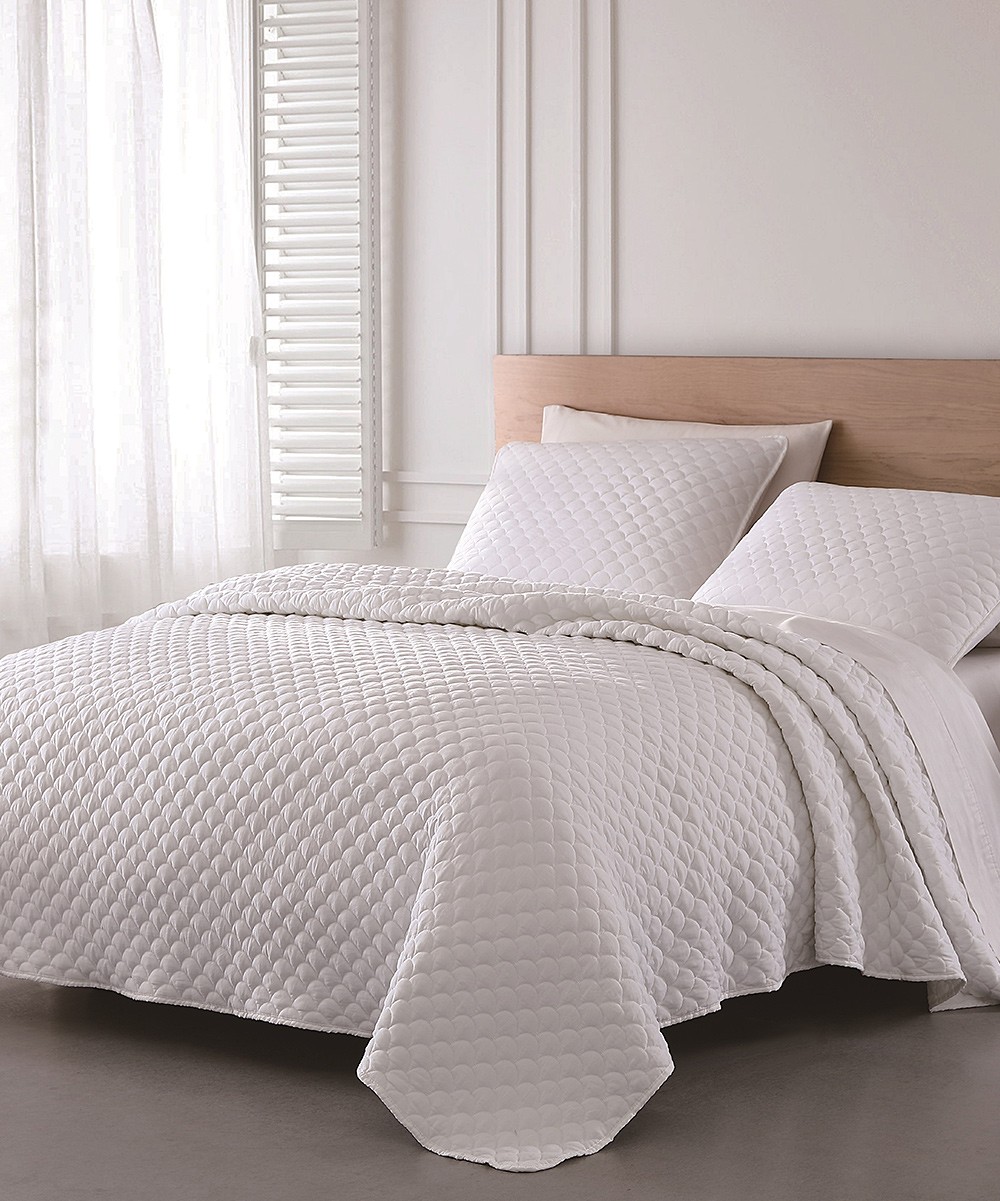 White Shelly Quilt Set | zulily