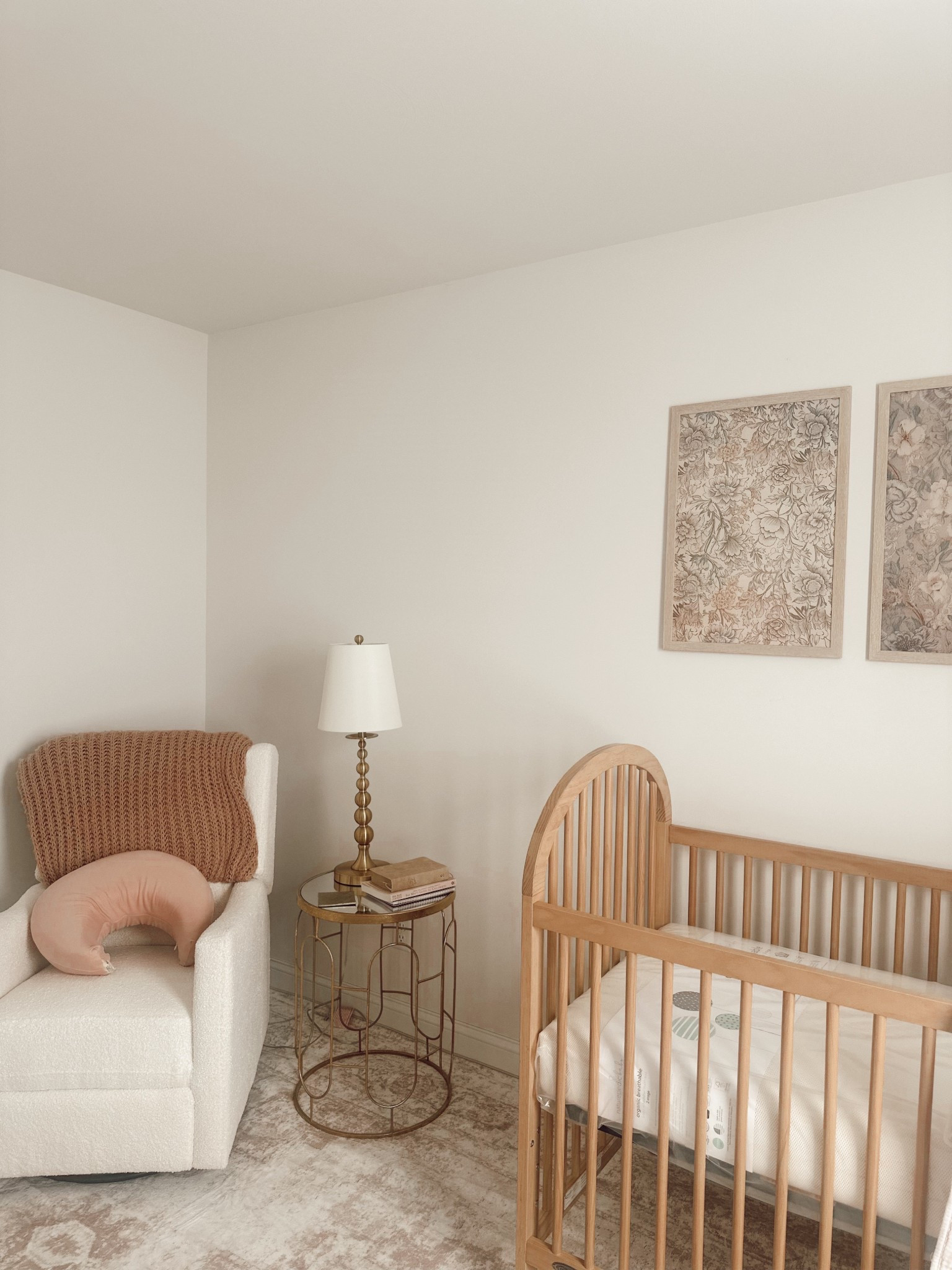 cozy room vibes ✨💓 can’t wait to see this room painted, wallpapered and accent wall completed! 🥹☁️✨🕊️

linking the decor I can as of now! Our nursery rug, nursery glider / rocking chair, nursery essentials, etc  

#LTKBaby #LTKHome #LTKKids