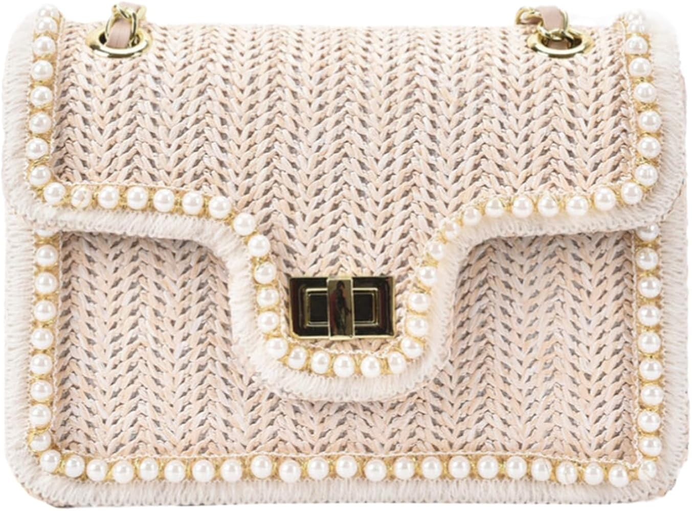 Straw Crossbody Bags for Women, Summer Straw Purses and Handbags Shoulder Raffia Clutch Bag with ... | Amazon (US)