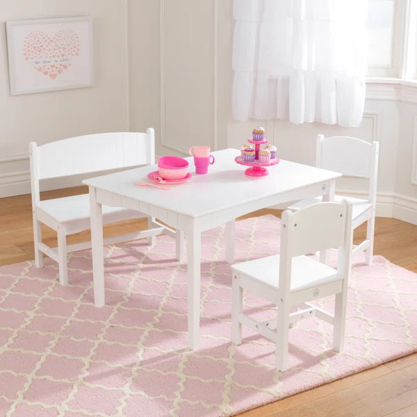 Nantucket Kids 4 Piece Rectangular Play / Activity Table and Chair Set | Wayfair North America