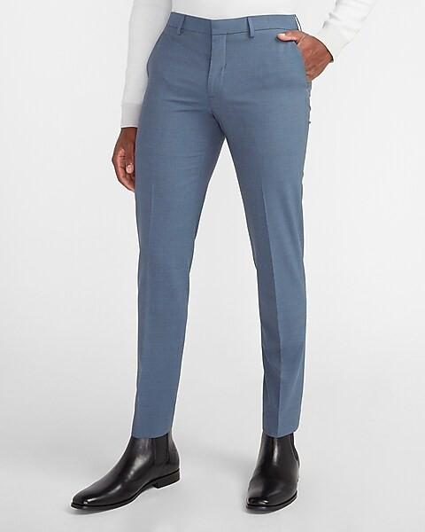 Extra Slim Dusty Blue Modern Tech Suit Pant | Express