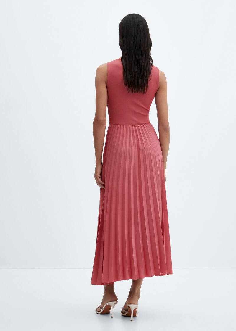 Pleated hem dress -  Women | Mango USA | MANGO (US)