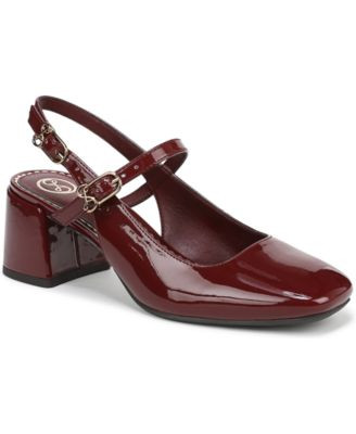 Women's Grace Block Heel Slingback Mary Jane Pumps | Macy's