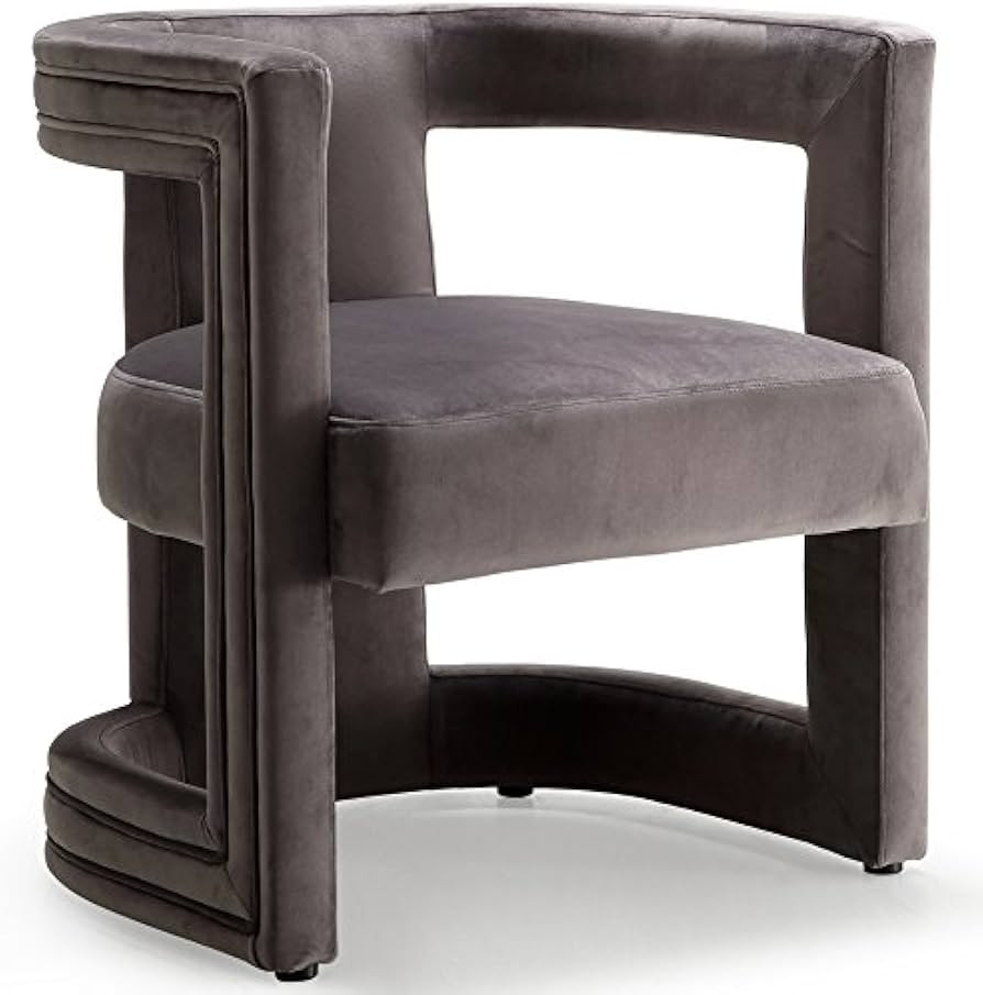 Meridian Furniture Blair Collection Modern | Contemporary Velvet Accent Chair with Upholstered Ba... | Amazon (US)