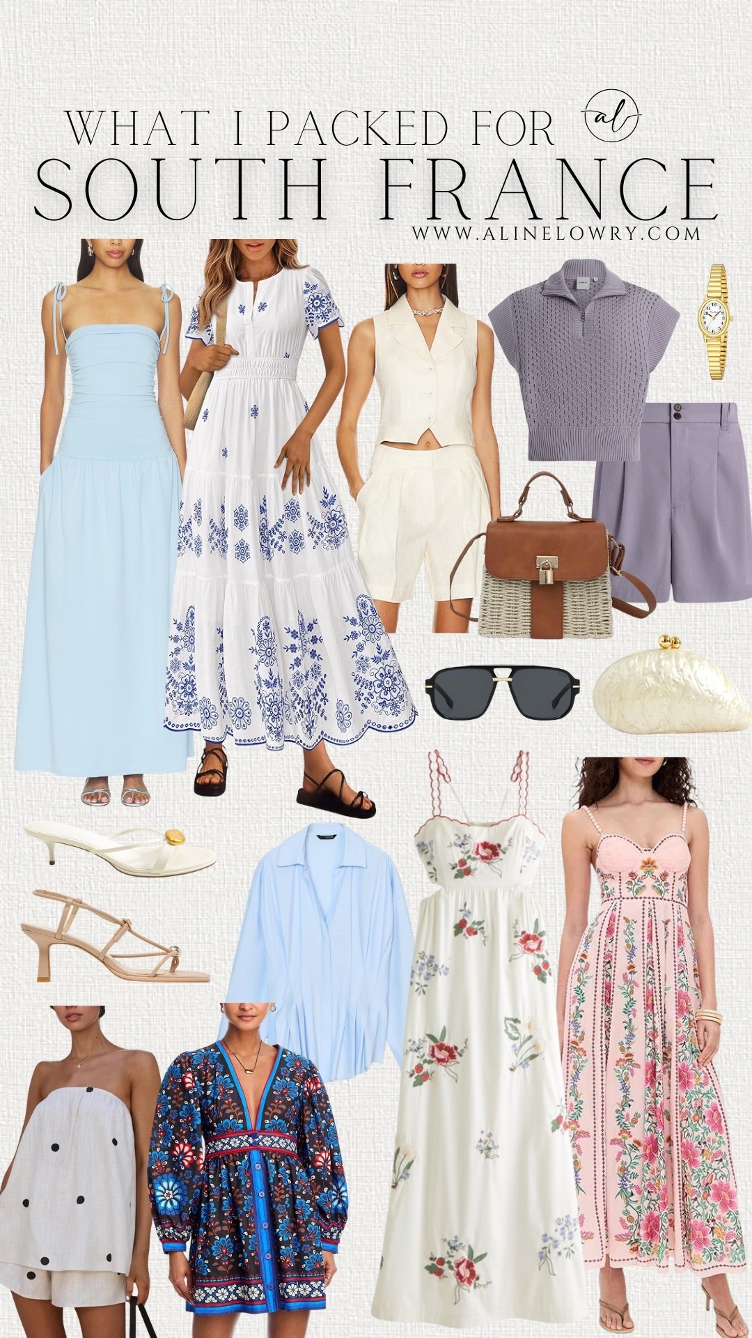 What I packed for South France 
European summer outfits 
Summer, travel, vacation looks

#LTKU #LTKSeasonal #LTKootd