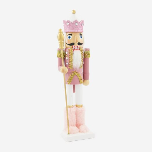 Pink King Nutcracker Ornament 35x10cm | TK Maxx