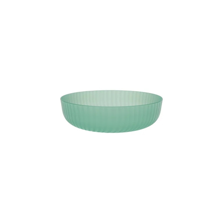 Mainstays - Green Round Plastic Swirl Pattern Dinner Bowl, 42-Ounce | Walmart (US)
