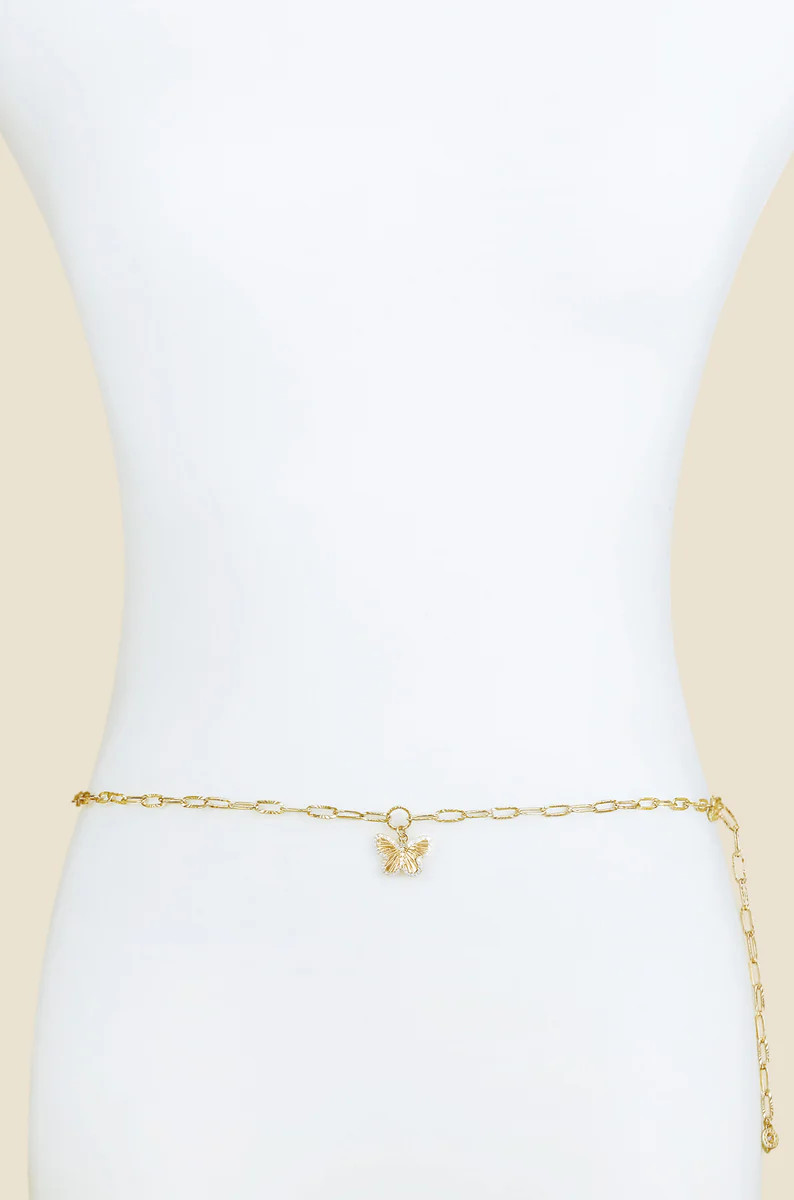 Simplicity Butterfly Belly Chain | Ettika