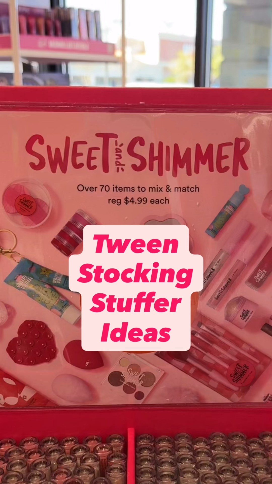 Tween approved + budget friendly 🎁✨
Sweet & Shimmer from @ulta is 5 for $10. Perfect for filling a stocking up or building gift baskets! 

#sweetandshimmer #ultabeauty #stockingstuffers #stockingstufferideas #giftideas #tweengifts #tweenbeauty #holidaygifts #giftbasketideas #budgetfriendlygifts #holidayfinds #affordablegifts #cutestockingstuffers #christmasgifts2025 #holidaymusthaves #ltkkids #ltkselfcare #ltkBeauty #ltkfindsunder50

#LTKHoliday #LTKGiftGuide #LTKCyberWeek