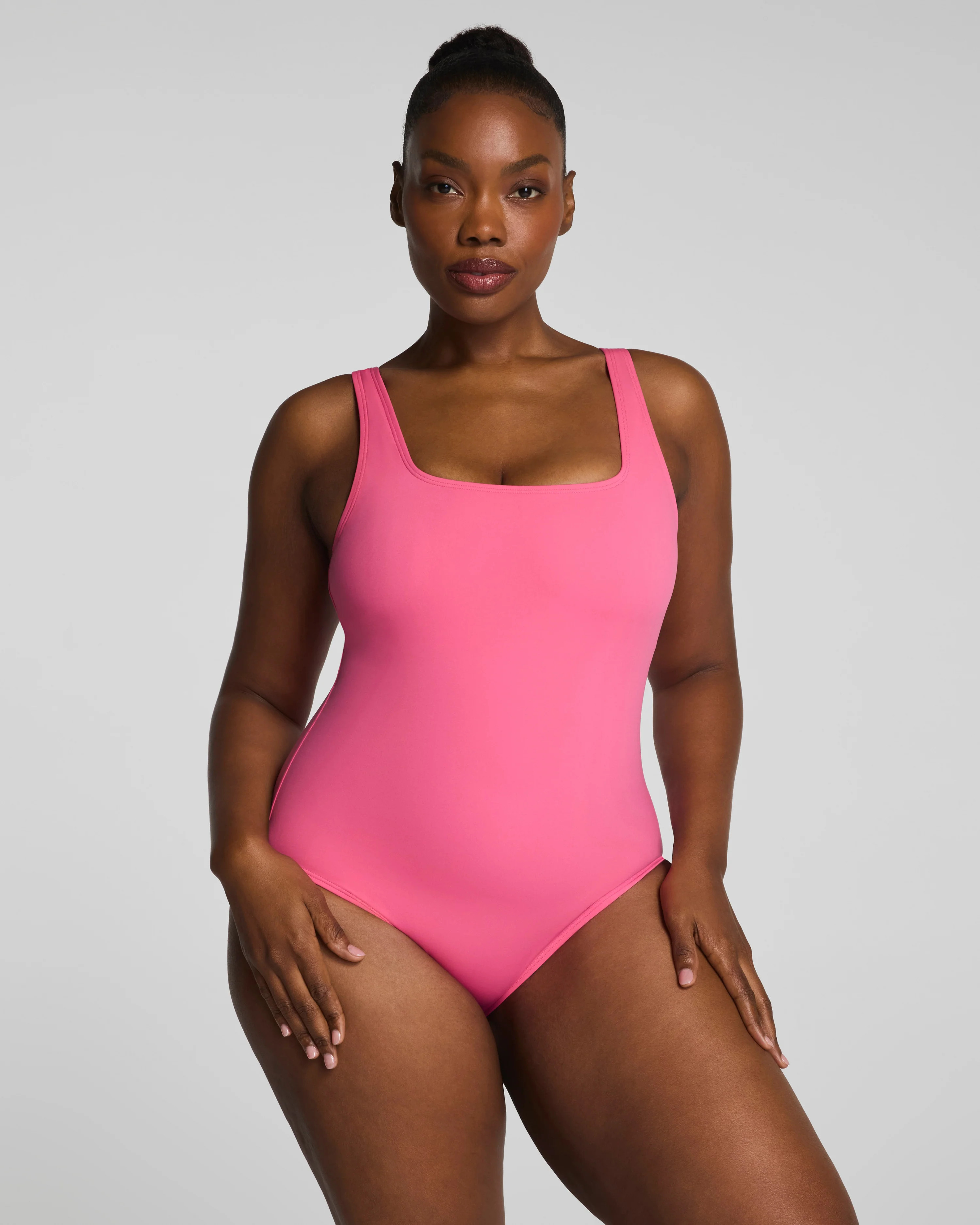 SPANXsculpt® Swim Square-Neck One-Piece | Sculpt | Spanx Canada