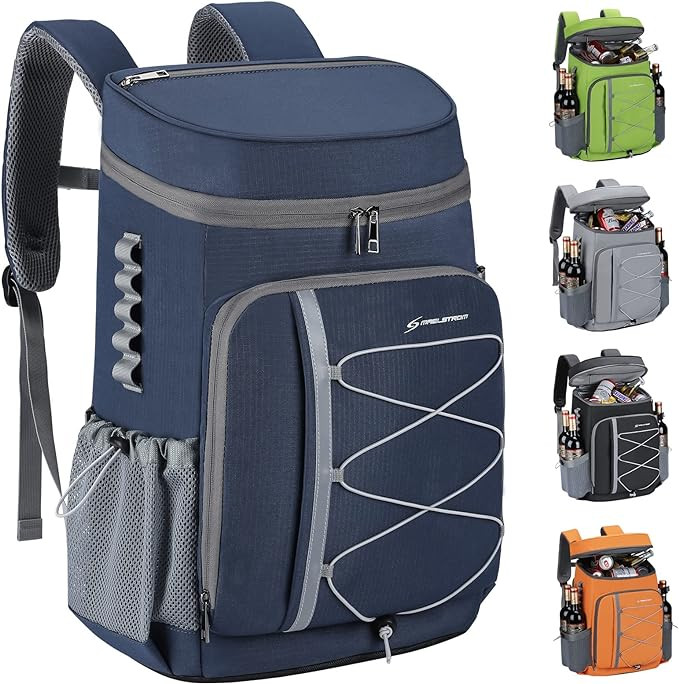 Maelstrom Cooler Backpack,35 Can Backpack Cooler Leakproof,Insulated Soft Cooler Bag,Camping Cool... | Amazon (US)