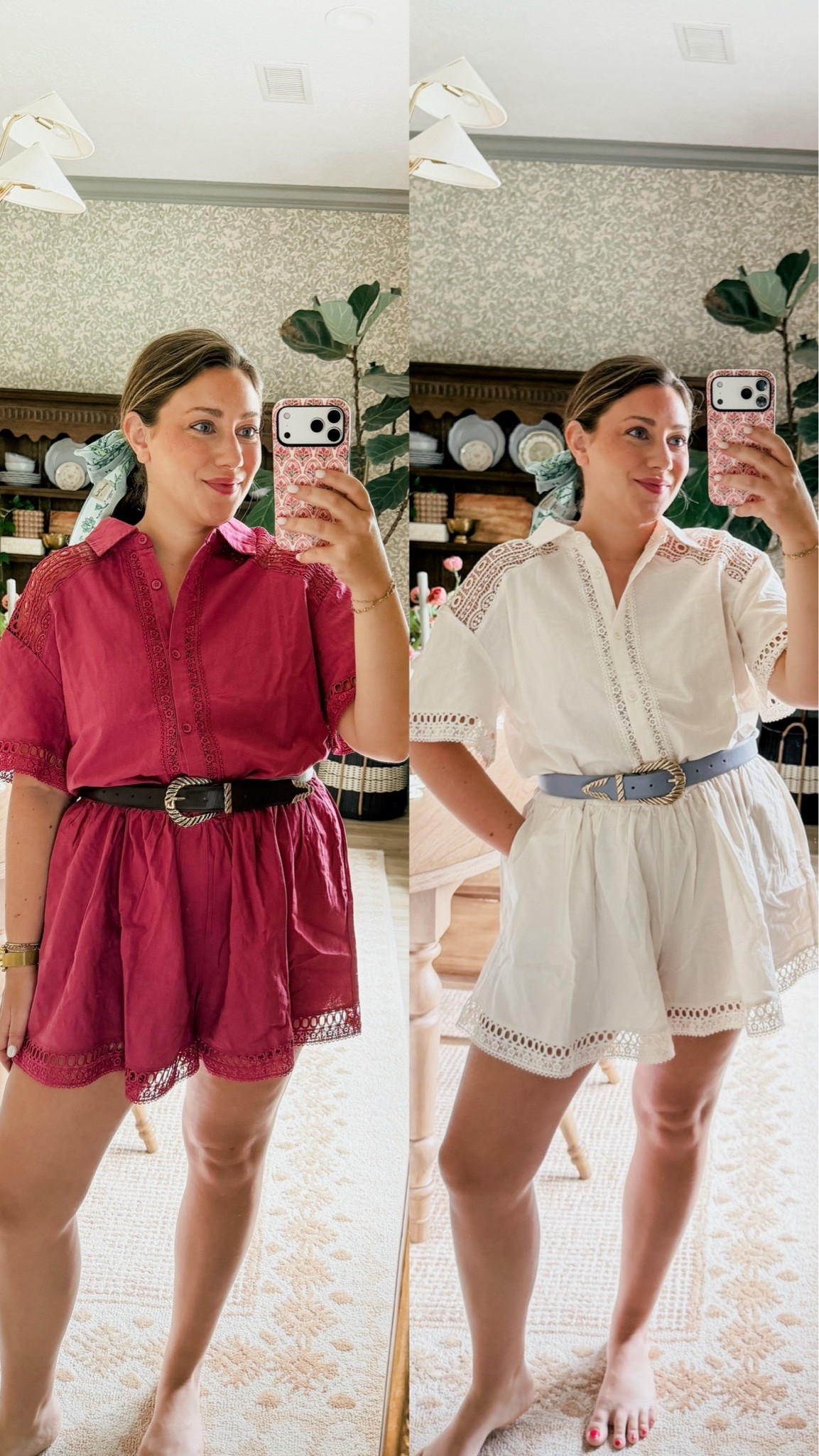 Need to order a size smaller but this Walmart romper is too cute to not share!!! I love it!! 

THEBLOOMINGNEST romper Walmart fashion belt

#LTKMidsize #LTKSeasonal
