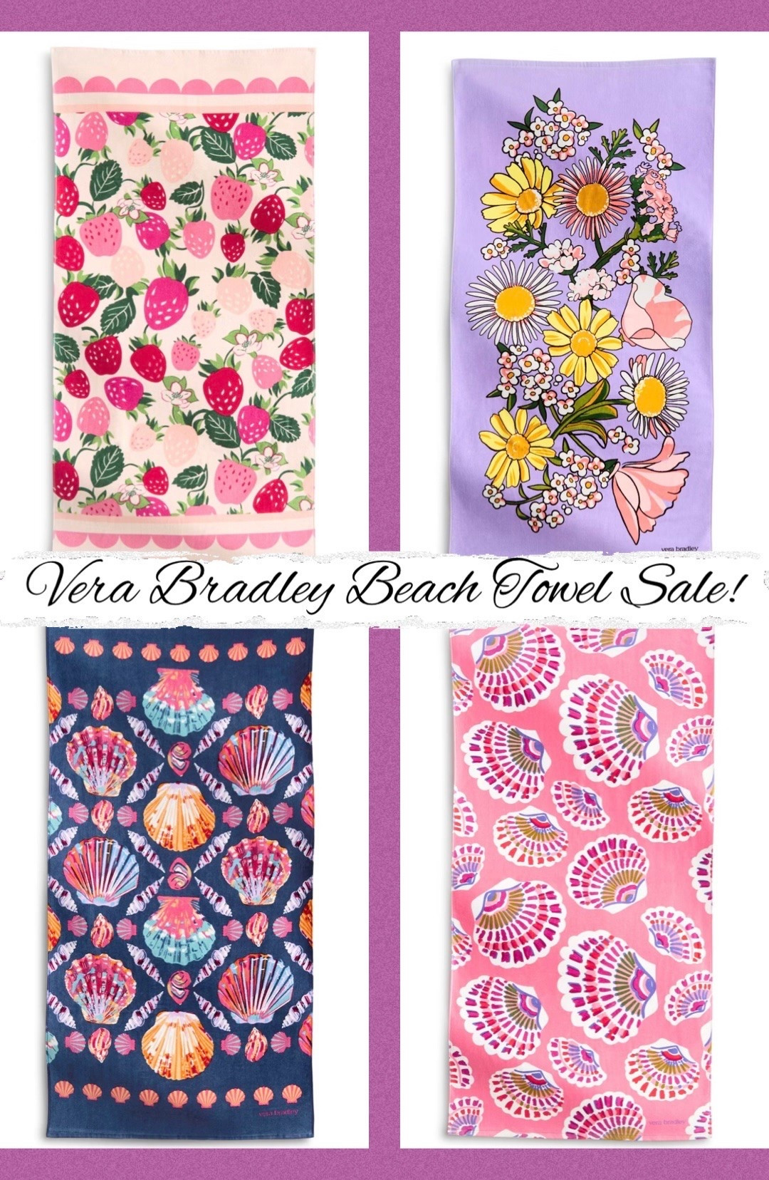 Vera Bradley Beach Towels are 50% Off today at Target!! 🎯 Love these vibrant patterns, and the towels themselves are incredibly soft and wash so well. Definitely recommend, and would even be great for gifting!

#LTKSaleAlert #LTKSwim #LTKSeasonal