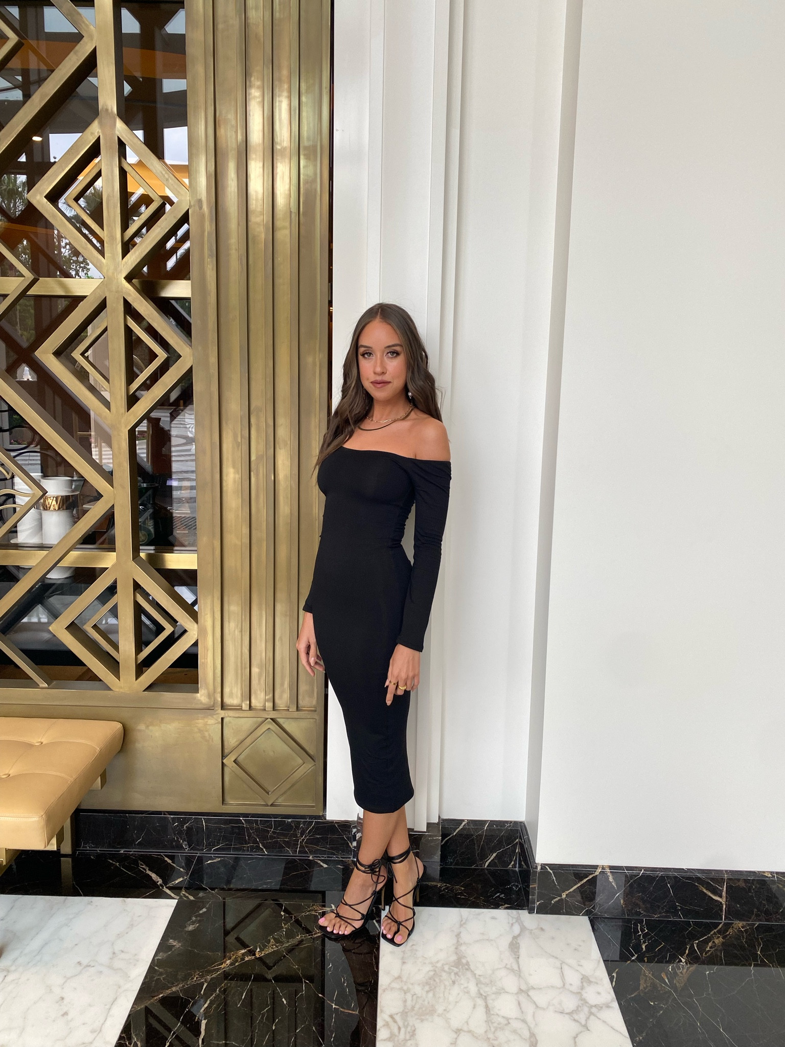 Wearing Reona x Revolve off the shoulder midi dress - fits like a glove and is so soft 

#LTKSeasonal #LTKwedding