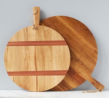 Handmade Reclaimed Oak Pizza Paddle | Pottery Barn (US)