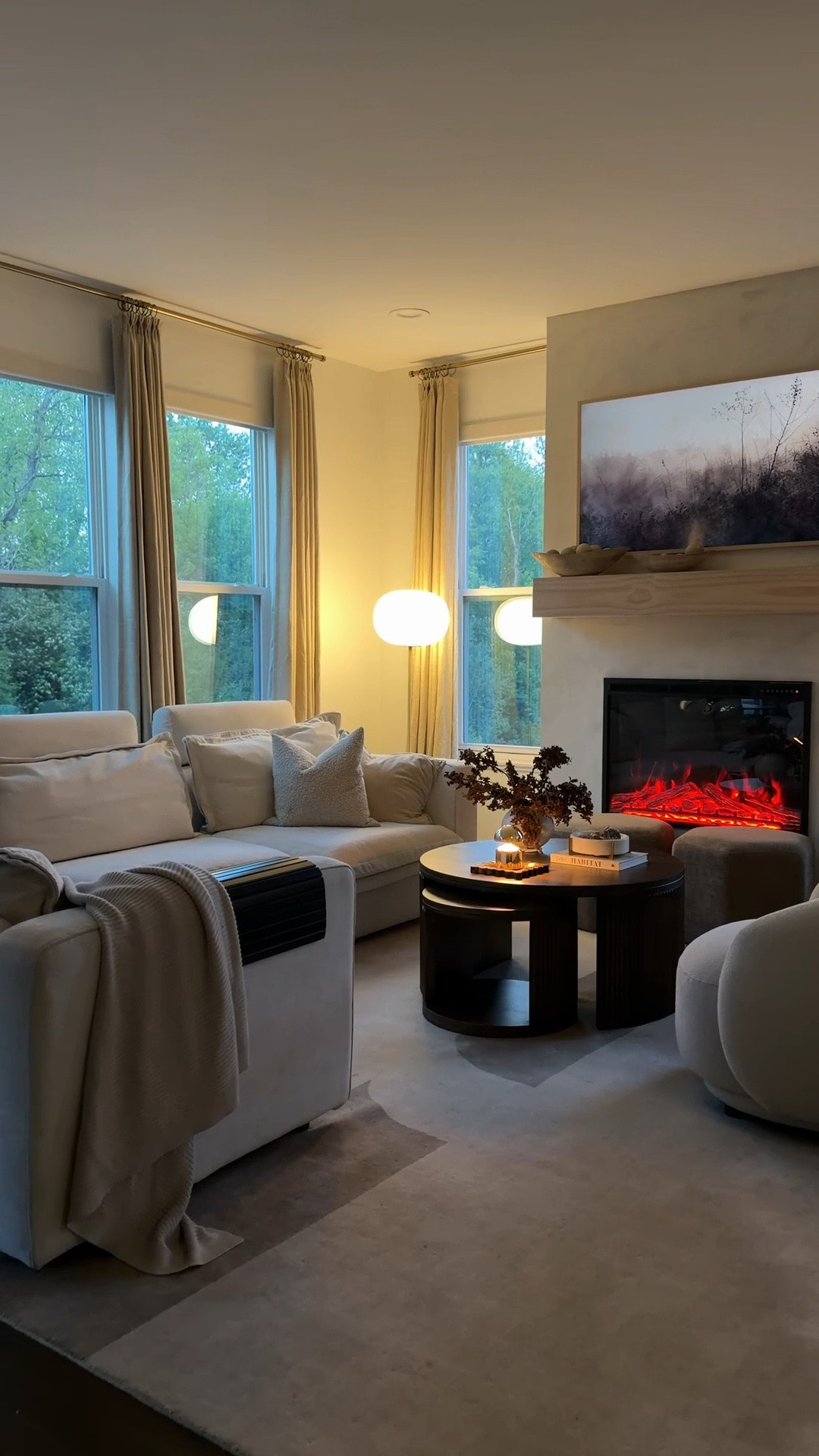 luxe but make it cozy, curtains are a khaki color

#LTKHome