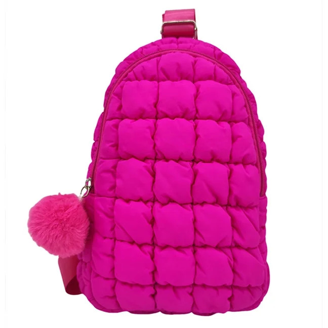 Wonder Nation Girls Puffer Sling Bag, Pink | Walmart (US)