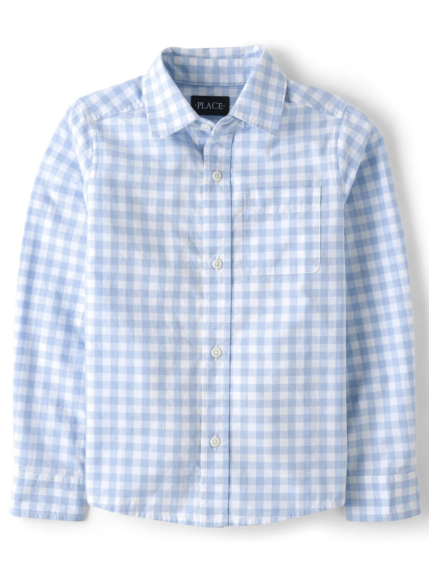 The Children's Place Boy's Long Sleeve Button Up Shirt, Sizes XS-XXL | Walmart (US)