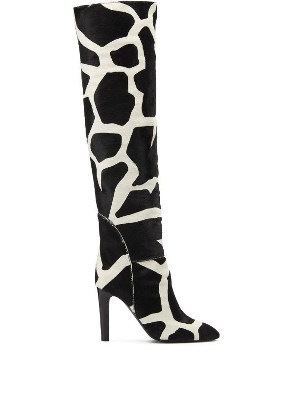 giraffe print boots | Farfetch Global