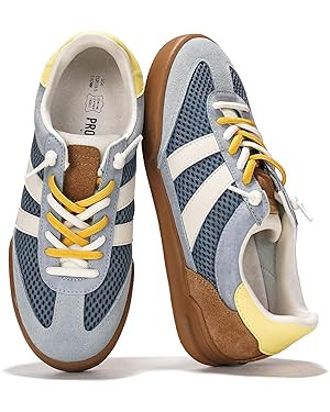 Project Cloud Genuine Leather Casual Sneakers for Women - Memory Foam Insoles Lace-Up Womens Shoe... | Amazon (US)