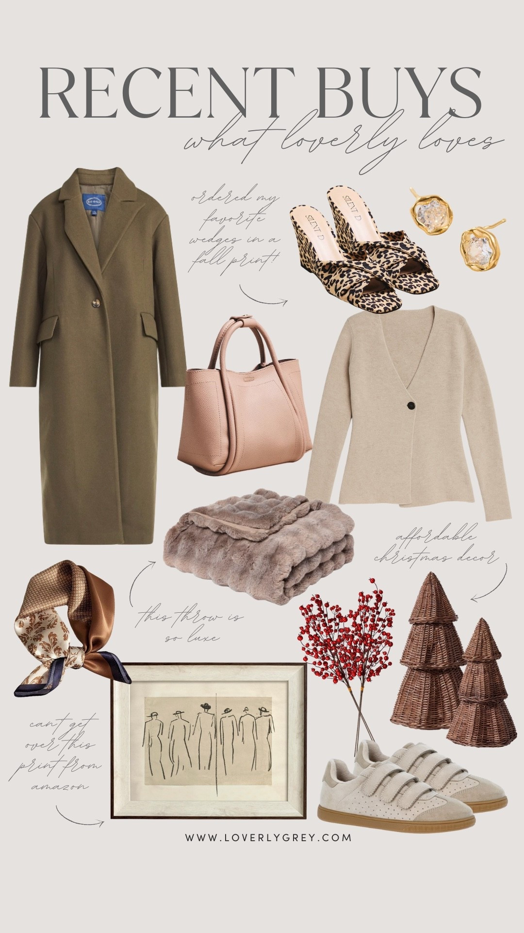 Sharing a few things I’ve bought recently! Some fashion finds and home decor! 

Loverly Grey, home decor, Christmas decor, coat, cardigan, fall wedges, scarf, throw, print, Amazon, Anthropologie, Walmart 

#LTKSeasonal #LTKStyleTip