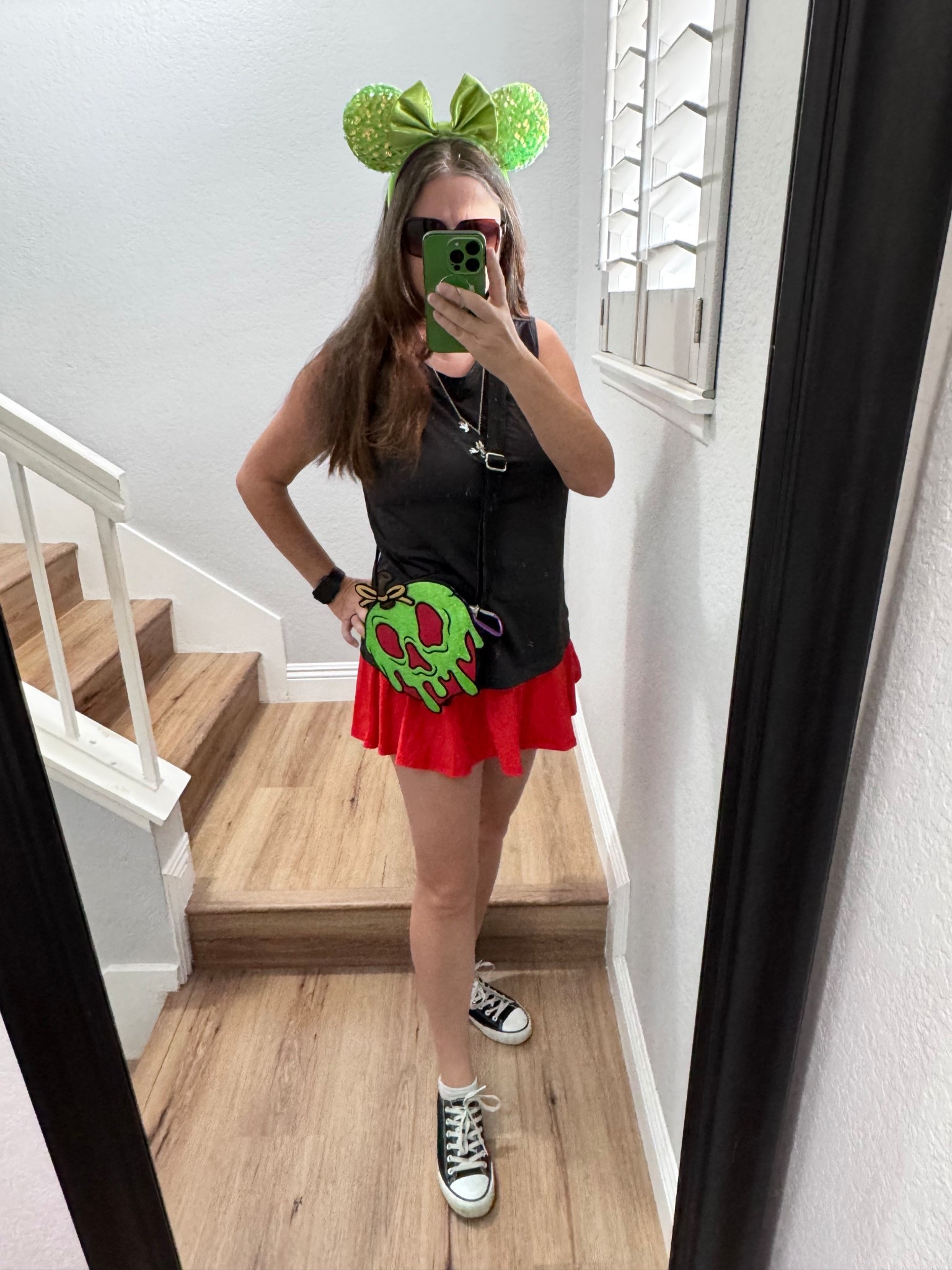 Poison Apple theme today!  Linked my fav athletic Amazon skirt and a similar crossbody!

#LTKStyleTip #LTKFindsUnder50
