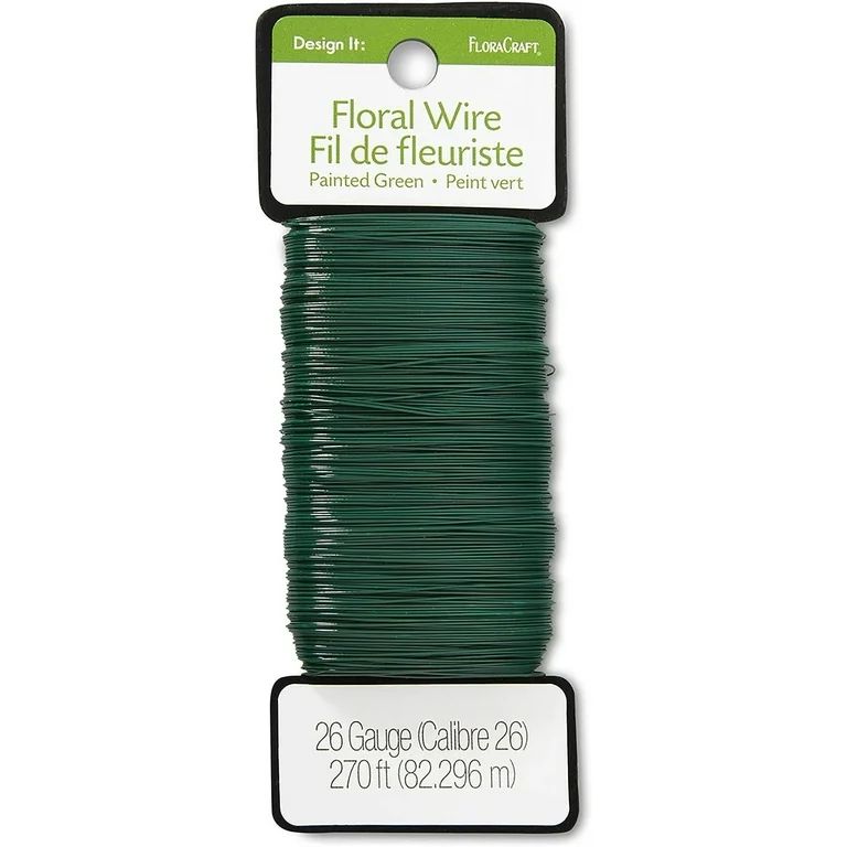 FloraCraft 26 Gauge Floral Wire 270 feet Green | Walmart (US)