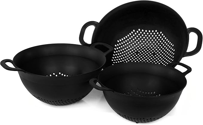 Mintra Home Colanders 3pk (Assorted 3pk, Black) | Amazon (US)