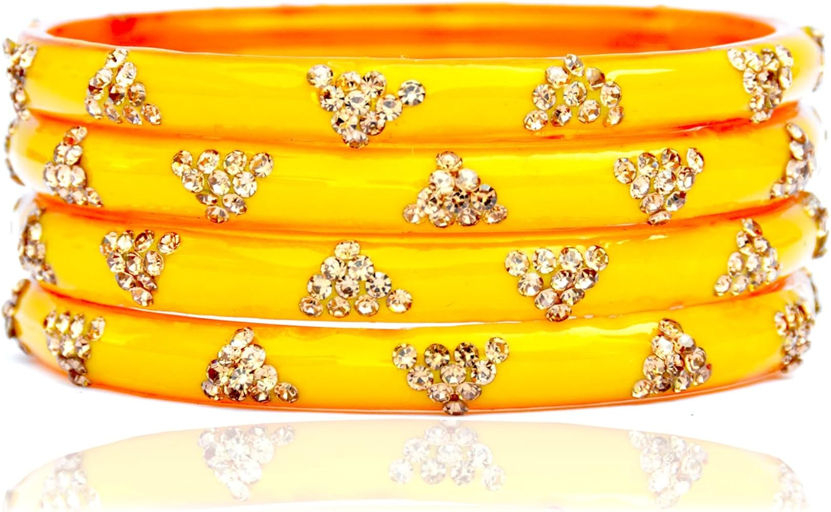 JD'Z COLLECTION Indian Traditional Glass Bangles Kada For Women & Girls Stylish Ethnic Partywear ... | Amazon (US)