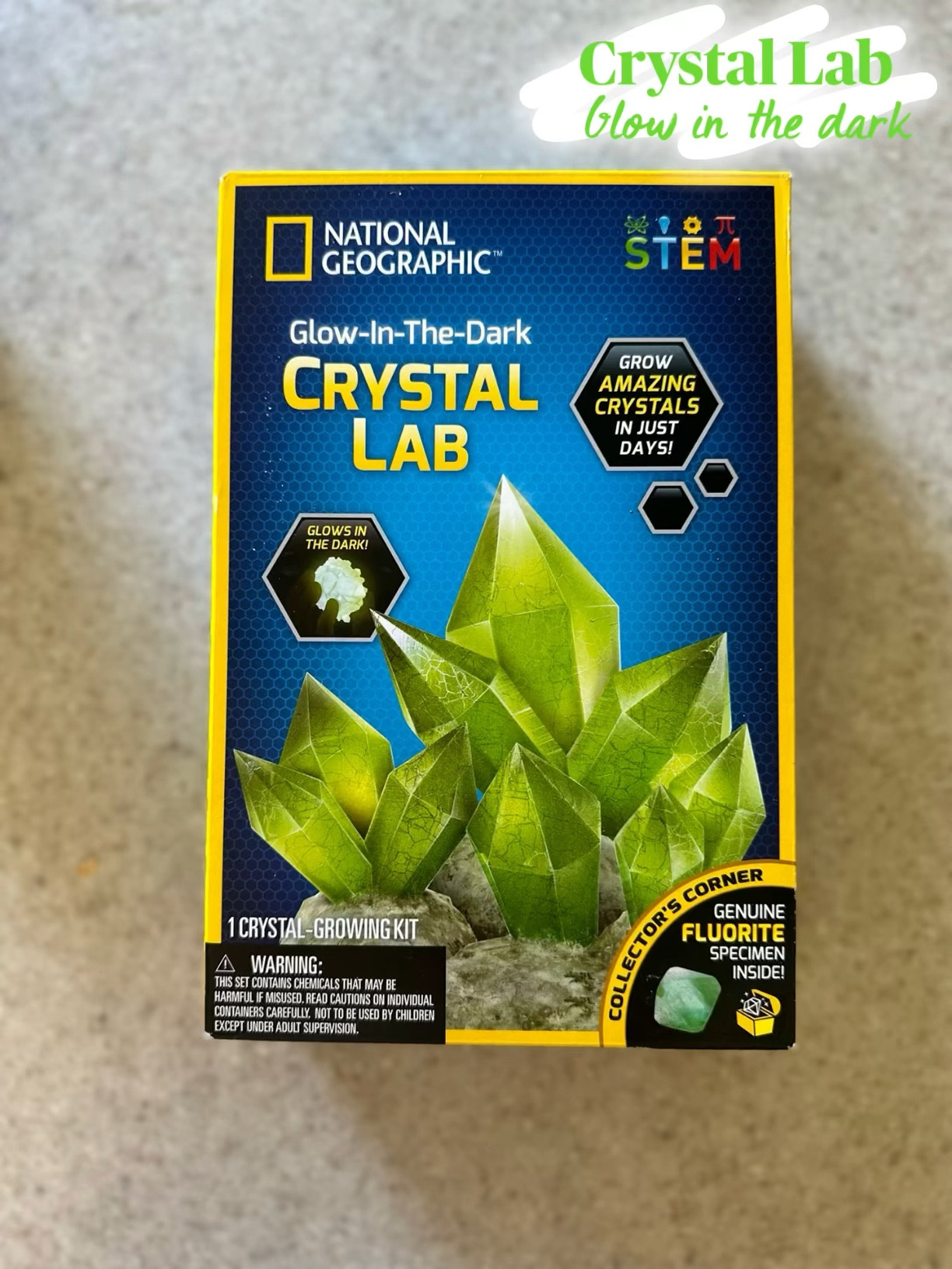 Walmart Crystal Lab glow in the dark kit. Super easy and fun activity for the kids. Teegy got this for his birthday, we finally did it and we’ll definitely be getting another one👏

#LTKfamily #LTKGiftGuide #LTKkids