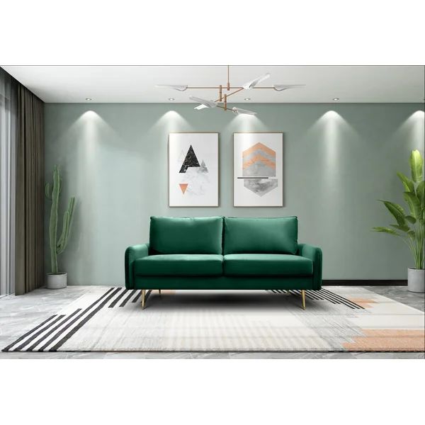 Acotas 71.65'' Velvet Round Arm Sofa | Wayfair North America