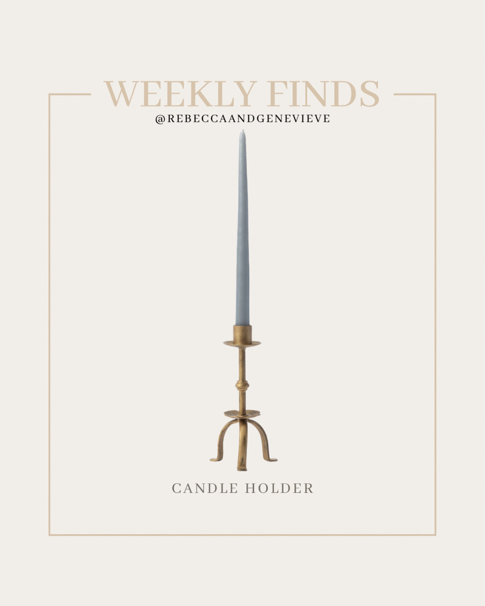 This week's find is this beautiful taper holder that is 25% off 👌🏼

#LTKFindsUnder100 #LTKSeasonal #LTKHome