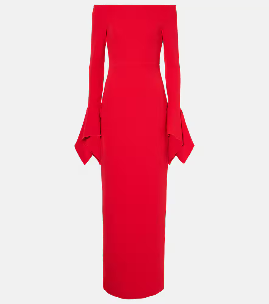 Solace London Amalie off-shoulder gown | Mytheresa (UK)