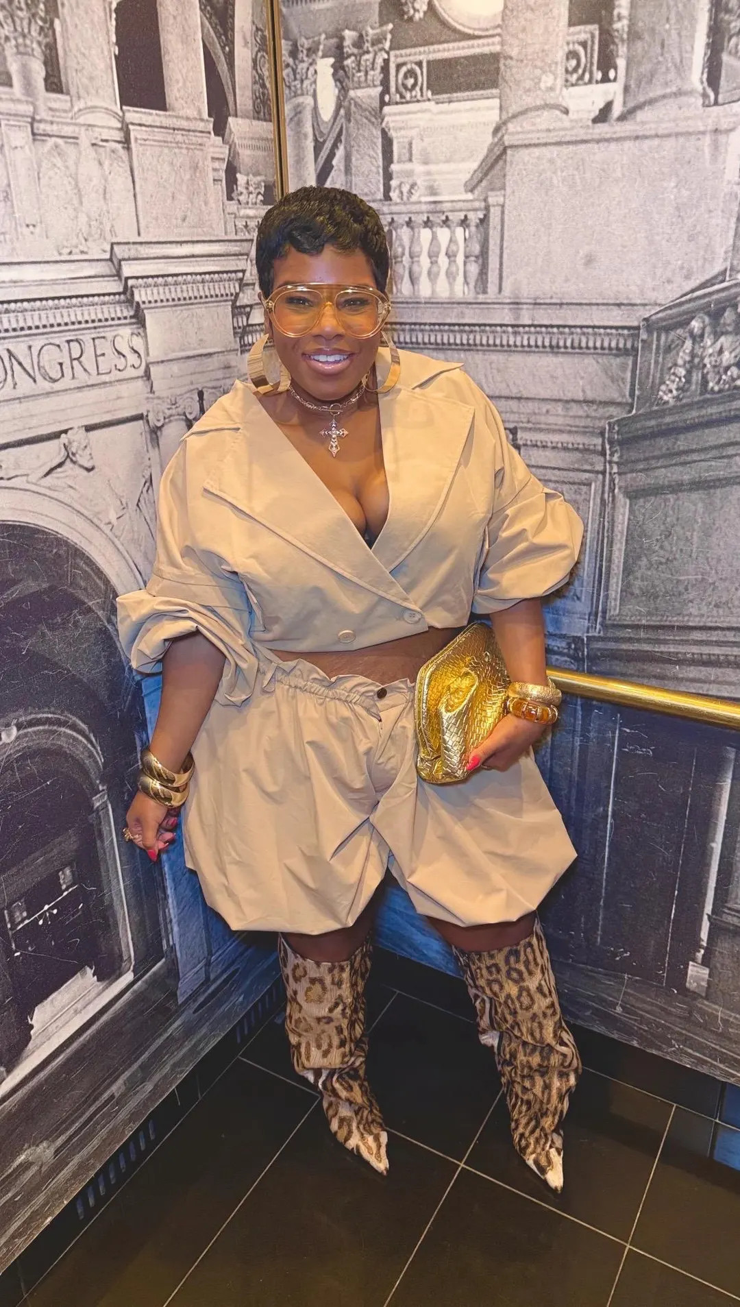 Oversized Cropped Blazer Bubble Shorts Set | Etsy (US)