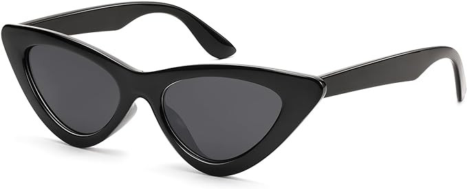 LIKSMU Cat Eye Sunglasses for Women Vintage Retro Narrow Cateye Frame Trendy Sun Glasses | Amazon (US)