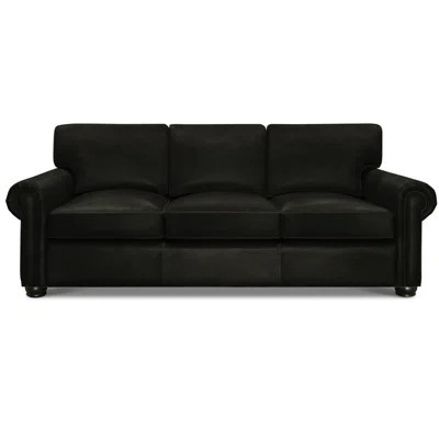 Bordeaux 96" Genuine Leather Rolled Arm Sofa | Wayfair North America
