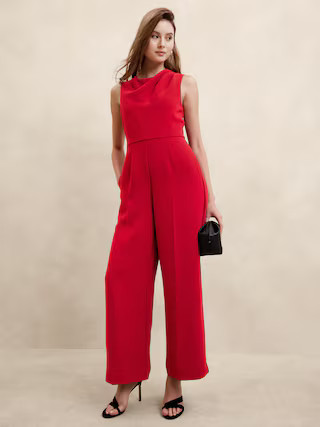 Cowl-Neck Jumpsuit | Banana Republic Factory