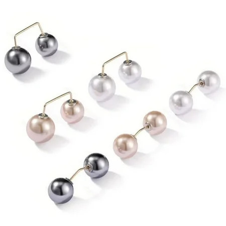 MODANU 6 Pcs Artificial Pearl Brooch Pins 2 Styles 3 Colors Anti-Exposure Neckline Safety Pins Sweater Shawl Clips for Wedding Party Decorations | Walmart (US)