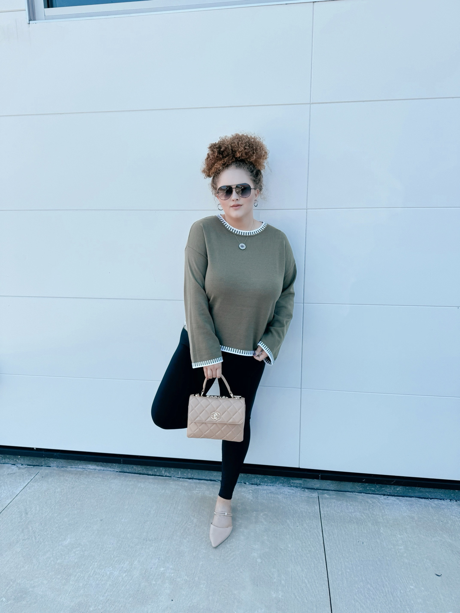This sweater was made for fall 🍂 amazon sweater | green sweater | amazon fall sweater  | fall sweater | leggings | amazon leggings | amazon lululemon dupe| mules | amazon mules | amazon fashion | amazon finds | amazon look | amazon outfit | fall outfit | fall look | fall fashion | fall finds | fall outfit inspo | fall fashion inspo | fall 2024 | fall trip | fall vacation | fall vacation outfit 

#LTKStyleTip #LTKMidsize #LTKSeasonal