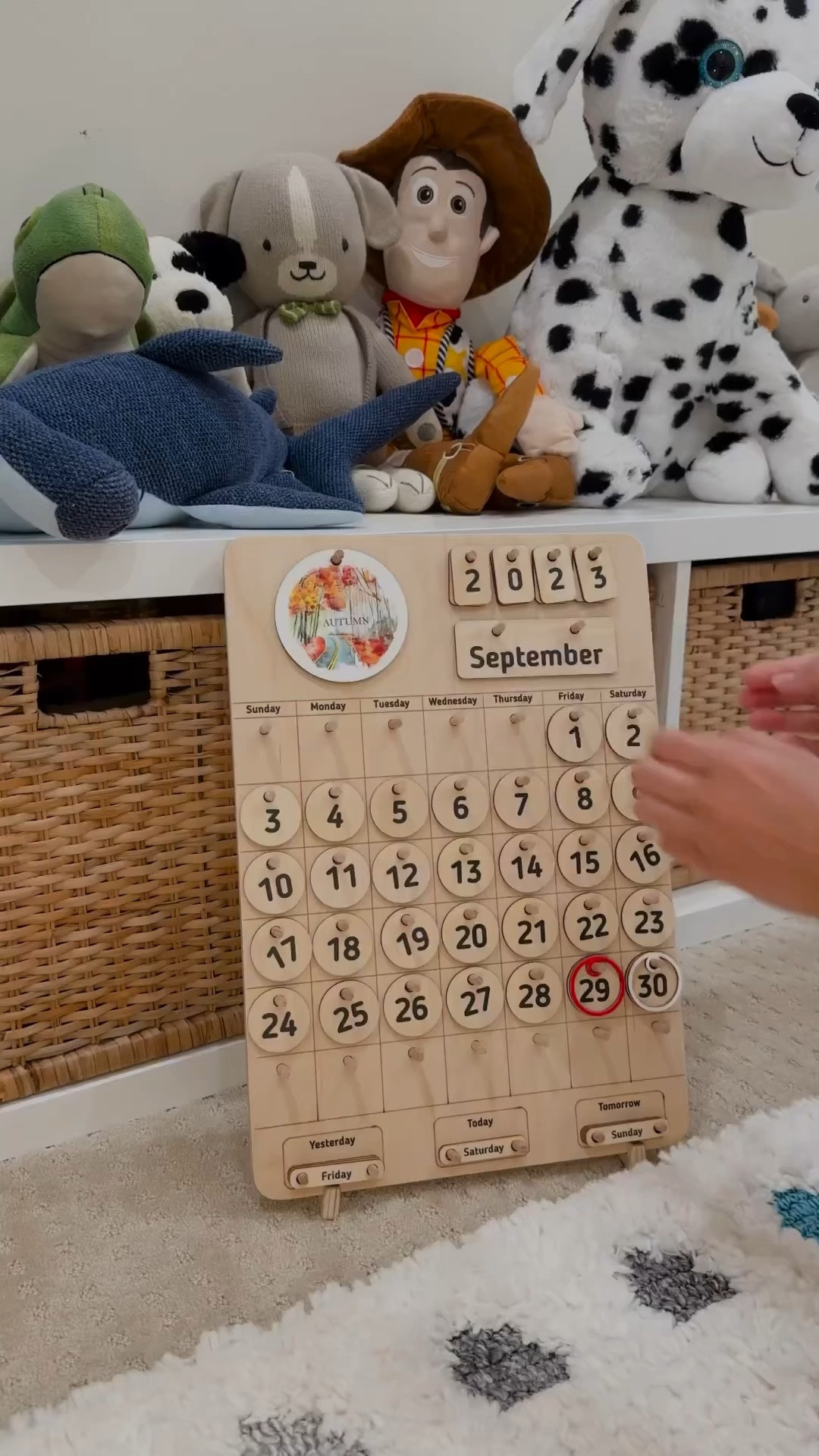 Wooden Calendar | Homeschool | back to school supplies | Montessori Calendar | Playroom | Gifts | Learning Tool | Christmas Gifts

#LTKkids #LTKfamily #LTKGiftGuide