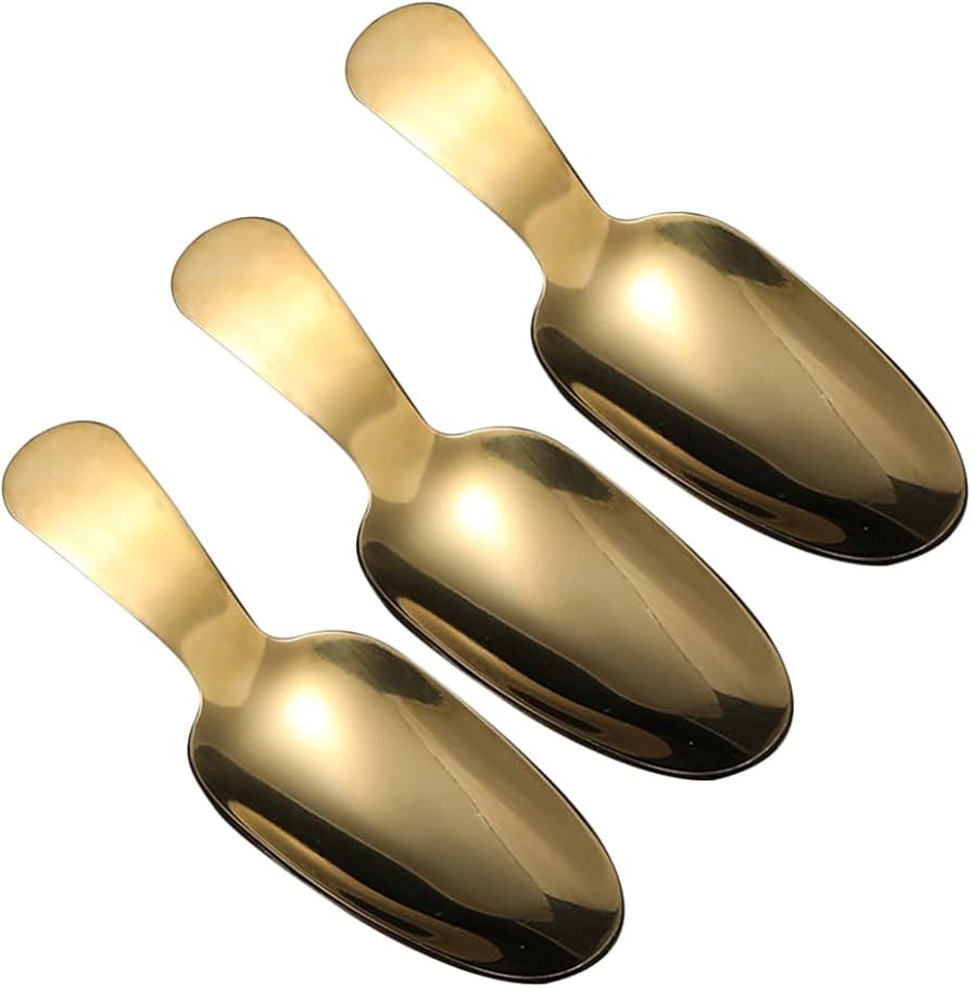 Short Handle Spoon Stainless Steel Dessert Spoon Mini Salt Spoons Condiments Spoon 3pcs Tea Coffe... | Amazon (US)