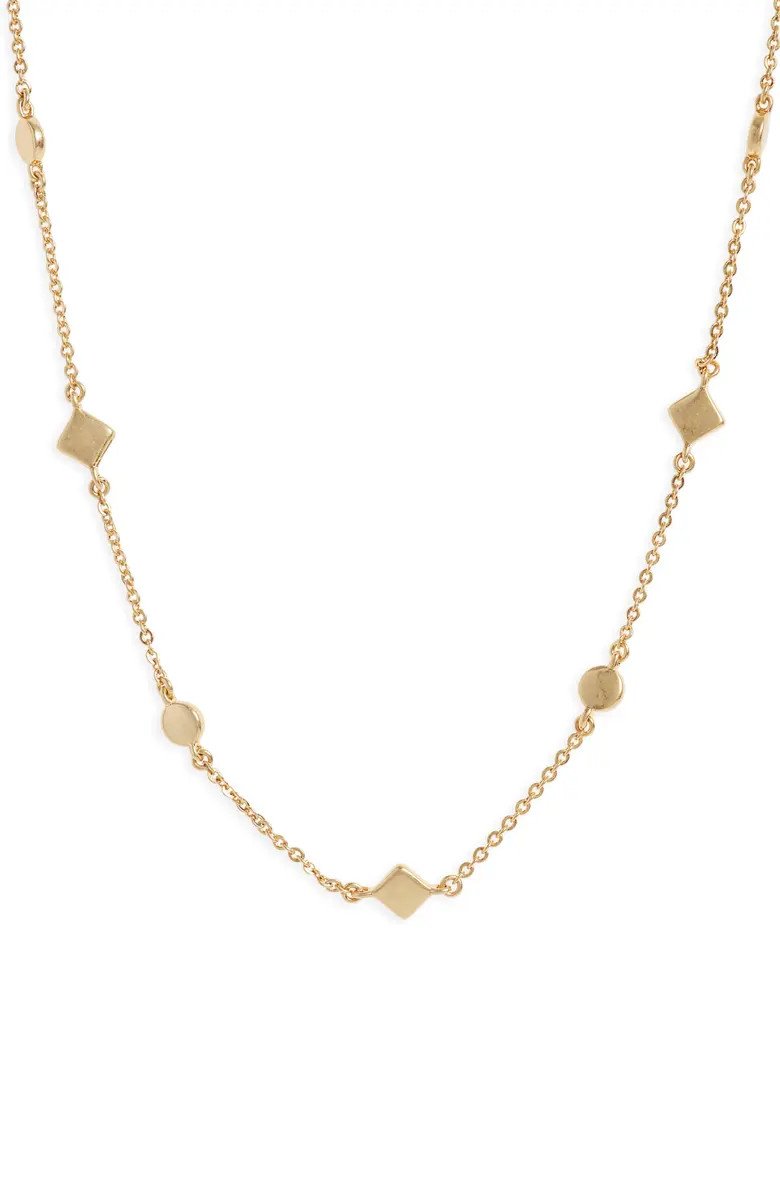 Mixed Shape Station Chain Necklace | Nordstrom