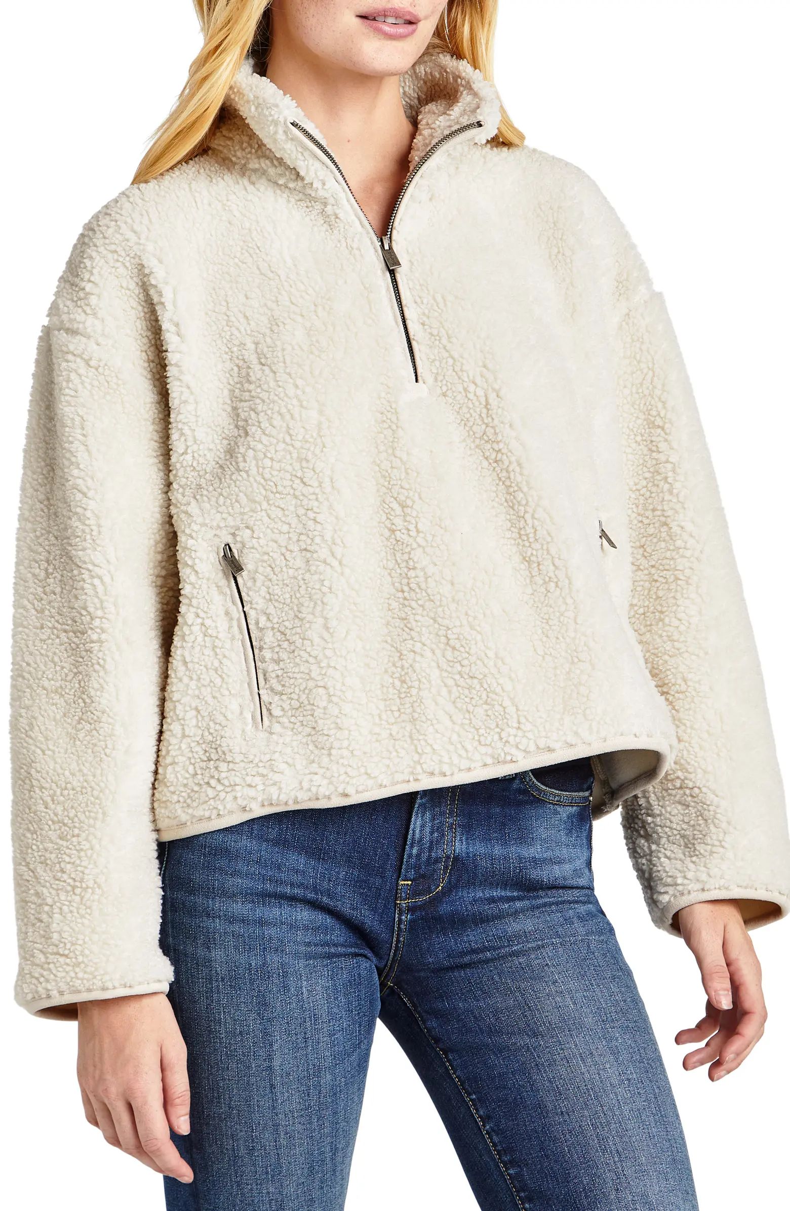 Quarter Zip High Pile Fleece Pullover | Nordstrom