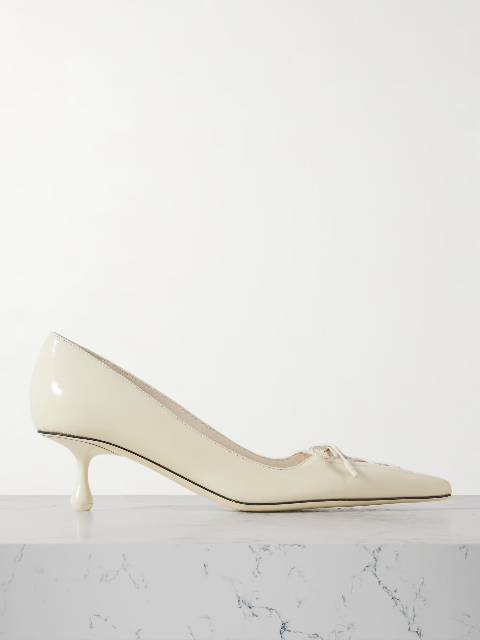 Scarlett 50 lace-up patent-leather pointed-toe pumps | NET-A-PORTER (US)