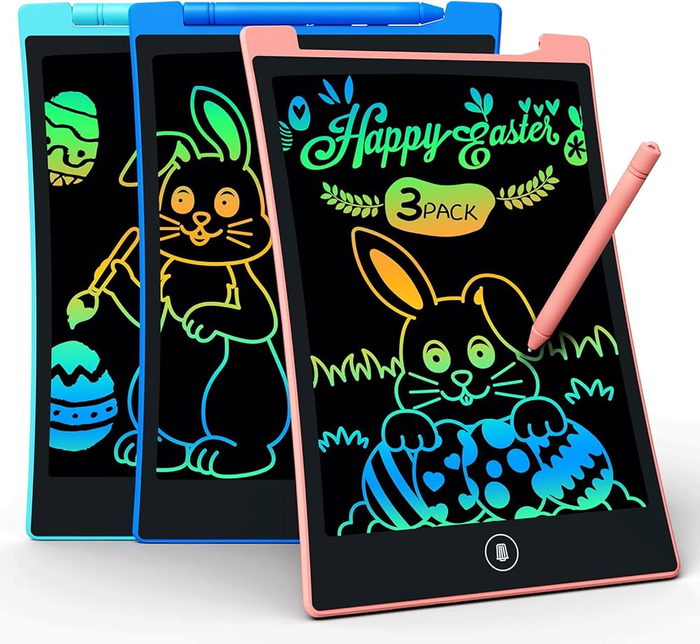KOKODI Kids Toys 3 Packs LCD Writing Tablet, Colorful Toddler Drawing Pad Doodle Board Erasable, ... | Amazon (US)