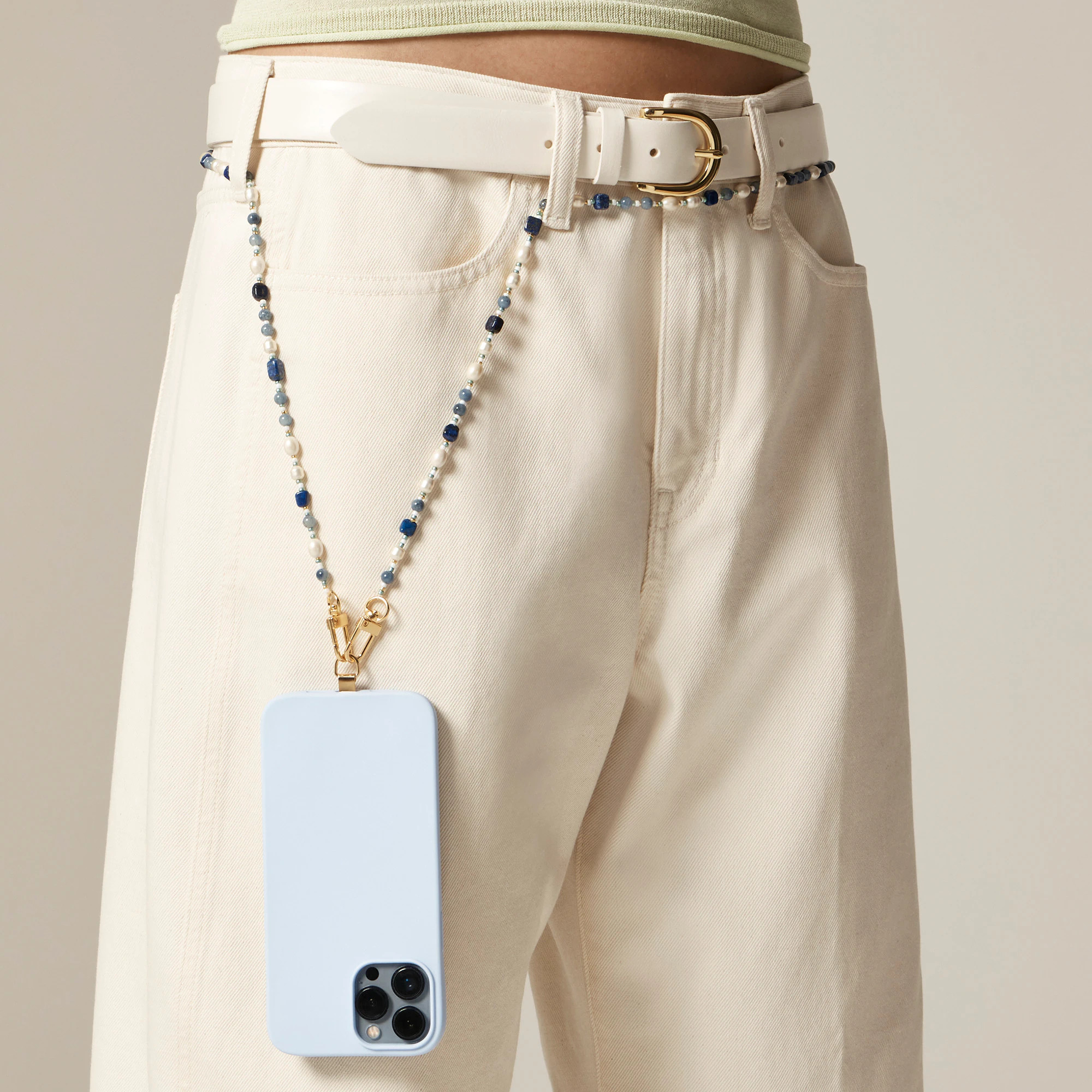 Beaded crossbody phone chain | J. Crew US
