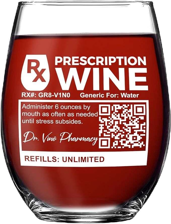 Vine Country Funny Wine Glass Gift For Women, Doctors, Nurses - 20 Oz Capacity | Amazon (US)